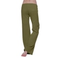 thumbnail image 4 of Cargo Yoga Pants Women High Waist Wide Leg Bootcut Flare Yoga Pant Elastic Waist Lounge Sweatpants with Pockets, 4 of 8