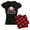 With Red Plaid Pant, variant on CafePress - Dental School Graduate Pajamas - Women's Short Sleeve Print T-Shirt and Pants Dark Cotton Pajama Set