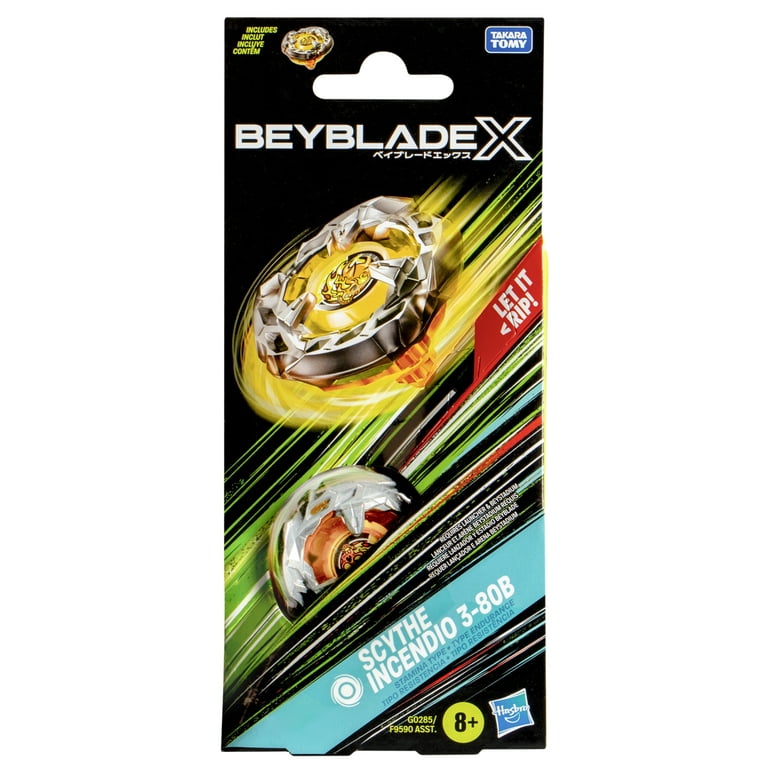 Beyblade X Scythe Incendio 3-80B Booster Pack Set with Stamina
