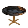 thumbnail image 3 of WYYP Outdoor Fitted Waterproof Round Tablecloth - The Hungry Appearance of the Wolf Searching for Food, The Fierce Hunter White, 3 of 8