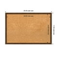 thumbnail image 3 of Amanti Art Natural Cork Board Wood Framed Carlisle Brown Narrow Bulletin Board 25 in. x 17 in., 3 of 7