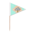 thumbnail image 1 of Cloud Expression Feeling Cure-Dent Triangle Toppers de Cupcake Drapeau, 1 of 3