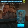 thumbnail image 4 of Lámpara de luz nocturna dental 3D POSSHE, 16 colores, con control remoto, 4 of 8