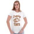 thumbnail image 3 of Camping Its In Tents Funny Outdoors Womens Slim Fit Graphic Tee Brisco Brands M, 3 of 5