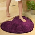 thumbnail image 5 of Heart Shaped Rug | Chenille Decorative Non Slip Washable Floor Mat | Absorbent Valentine Carpet | Welcome Entrance Doormat | 16x20 in | Home, Living Room, Bathroom, 5 of 7