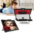 thumbnail image 2 of SOATUTO for Microsoft Surface Pro 8 13 inch Case With Hand Strap & Shoulder Strap Rugged Military Drop Tested Protective Cover Fit Type Cover Keyboard For Microsoft Surface Pro 8 13" 2021 - Red, 2 of 6