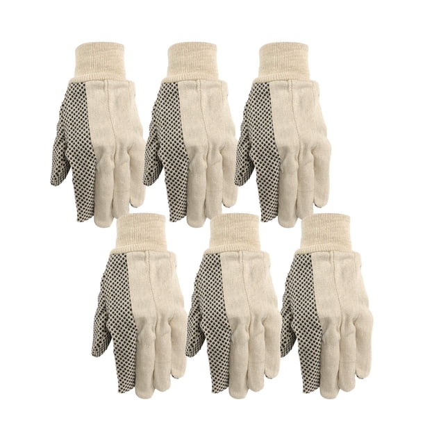 Guantes de trabajo Wells Lamont Economy Dotted, paquete de 6 pares