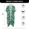 thumbnail image 5 of HELLHERO Tropical Leaf & Zebra Stripe Kimono Cover Up - Lightweight Breathable Beachwear for Women, Perfect for Pool, Resort & Vacation Getaways, 5 of 5