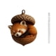 thumbnail image 2 of Lunxisen 1 Pcs Forest Christmas Ornaments, Christmas Tree Ornaments, Hazelnut with Cute Animals, Quality Resin Material, Beautifully Handcrafted with Intricate Details.(4in), 2 of 8