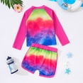 thumbnail image 6 of Shadoumai Girls Tankini Swimsuit 2-Piece Beach Sport Bathing Suit Set Hawaiian Swimwear for 5-12Years, 6 of 9