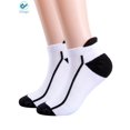 thumbnail image 2 of Deago Mens Low Cut Ankle Athletic Socks Cotton Mesh Cushioned Running Ventilation Sports Tab Socks (White), 2 of 9