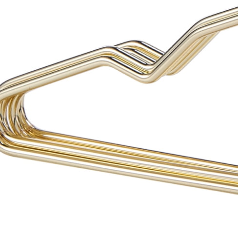 Mainstays Steel Wire Gold Hangers 60 Count 