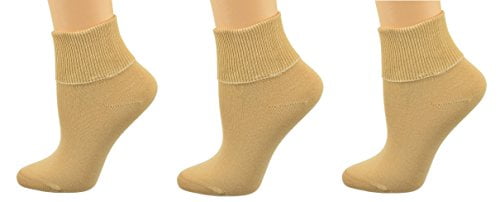 ladies brown ankle socks