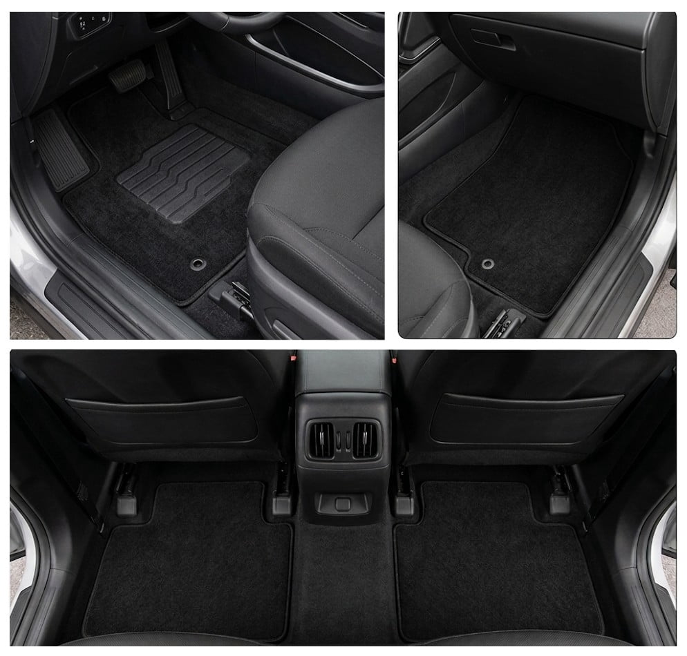 Carpet Floor Mats Fit for 2022 to 2026 Hyundai Tucson, Front and Rear, Black - ecoMats