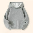 thumbnail image 5 of Blusa con capucha de manga larga para niñas y niños, primavera y otoño, sudadera con capucha de manga larga de color liso, top versátil de moda, abrigo con capucha para hombres y mujeres, sudadera con, 5 of 5