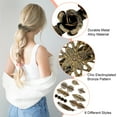 thumbnail image 2 of 8pcs Vintage Metal Hair Clips, DISEN Retro French Hair Barrettes for Women and Girls, Bronze Hair Pins in Different Patterns, 2 of 6