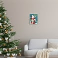 thumbnail image 2 of Season's Greetings Santa's List Chimney Holiday Graphic Art White Framed Art Print Wall Art, 2 of 7