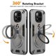 thumbnail image 2 of For Xiaomi Redmi Note 14 Pro 5G Case Rotatable Kickstand PC TPU Drop Protection Phone Cover - Black, 2 of 5