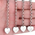 thumbnail image 4 of TELOLY Initial Charm Bracelets For Teen Girls Stainless Steel Heart Charm Bracelets For Women 26 Letters Alphabet Bracelet Jewelry Gifts For Teenage Girls, 4 of 7