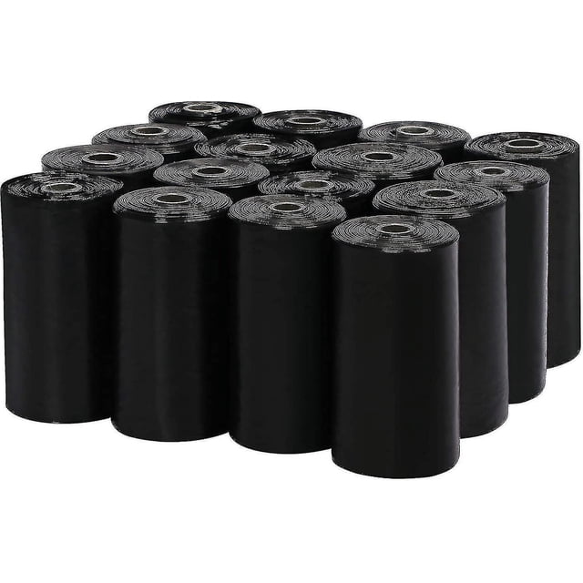 Waste Bags for Dogs, Post-Consumer Recycled Plastic & Easy to Carry For Everyday Use, Portable 9 X 13 Inch Extra Thick Waste Bag Refill Rolls, 16 Rolls Strong Carrying Capacity
