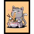 thumbnail image 1 of Vo Maria Kawaii Neko Cat Framed Poster, 1 of 1