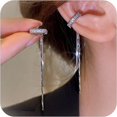 thumbnail image 1 of HAHDAXIA Manchons d'Oreille pour Femmes, Cartilage Sans Perçage, Ensemble de Boucles d'Oreilles à Clip, Manchons d'Oreille Ajustables, Ensemble de Boucles d'Oreilles, Acier Inoxydable, Clip d'Oreille Hélix pour Adolescentes, 1 of 7