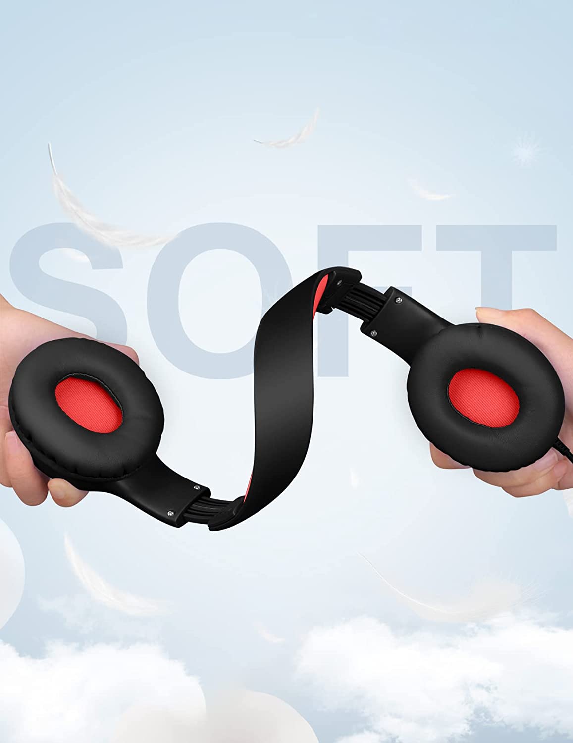 Comvin Kids Headphones with Cord - Foldable Wired Design photo 5