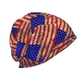 thumbnail image 3 of Gaeub Vintage USA Flag Knit Cuffed Beanie Top Level Beanie Men Women Winter Knit Caps Soft Ski Hat, 3 of 7