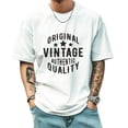 thumbnail image 2 of Men's T Shirts Summer New Trendy Sports Shirt Round Neck Patterned Tee Loose Classic Style S, 2 of 4