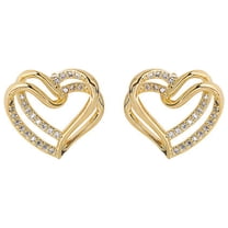 Valentine's Day Gifts for Woman Rhinestone Big Circle Temperament Gold Earrings Fashion Earrings Personality Super Flash Earrings Gold One Size