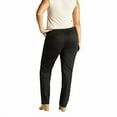 thumbnail image 2 of Lee Women's Plus Size Relaxed Fit All Day Straight Leg Pant, Black, 14W Petite, 2 of 7