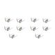 thumbnail image 1 of Jumpingount 5 piezas adultos Cosplay gafas de sol fiesta portátil reutilizable disfraz divertido decorativo gafas gafas Azul plateado 2Conjunto, 1 of 6