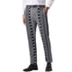 thumbnail image 5 of Pantalones de patrón irregular Inspire Chic para hombre, pantalones de frente plano con bloques de color, rayas, 36, negro, 5 of 6