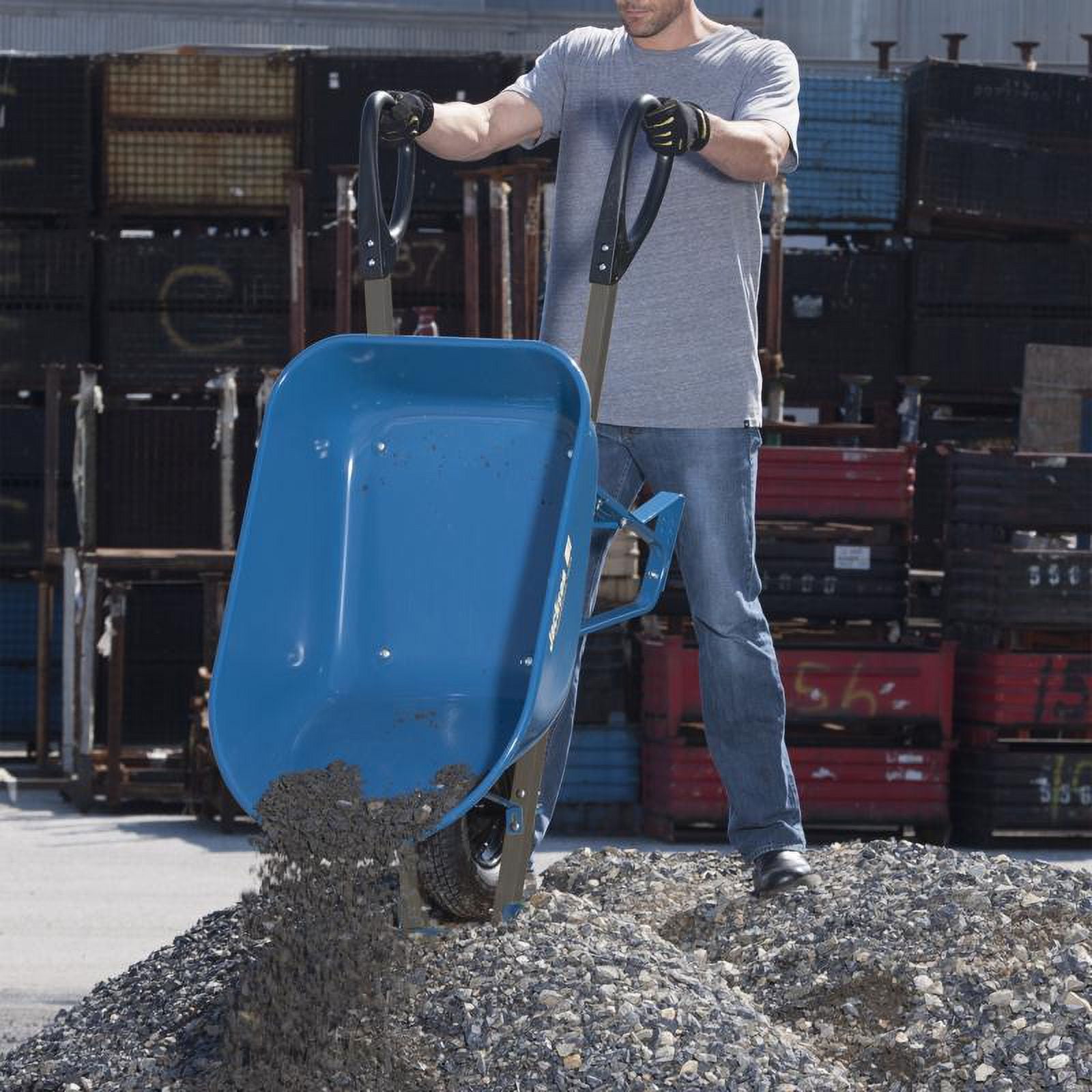 Jackson 6 cu ft wheelbarrow discount