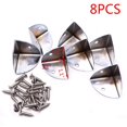 thumbnail image 2 of T Tulead Protectores De Esquinas Protectores De Esquinas Plateados Para Gabinetes Caja De Hierro Protectores De Bordes Protectores De Esquinas Para Estantes 1.1"X1.1"X1.1" Paquete De 8 Con Tornillos, 2 of 3
