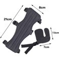 thumbnail image 3 of Protector de brazo para tiro con arco, protector de dedos ajustable para tiro con arco con protectores de dedos, protector de brazo de cuero para arco compuesto recurvo, 3 of 5
