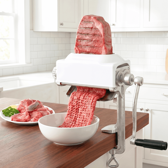 Petoto Manual Meat Tenderizer, Commercial Rolling Meat Tenderizer, Heavy Duty Steak Flatten Kitchen Meat Grinder Tool