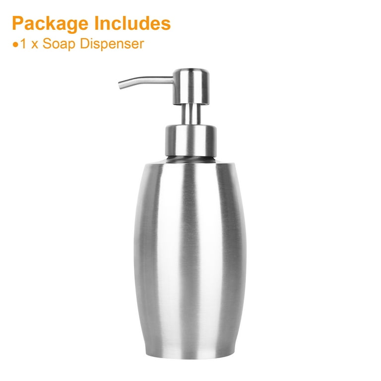 Stainless steel 2024 soap dispenser bottle