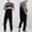 Black, variant on Oalirro Mens Lounge Pants Men Casual Fashion Soid Breast Pocket Washed Denim Suspender Long Pants Cargo Pants