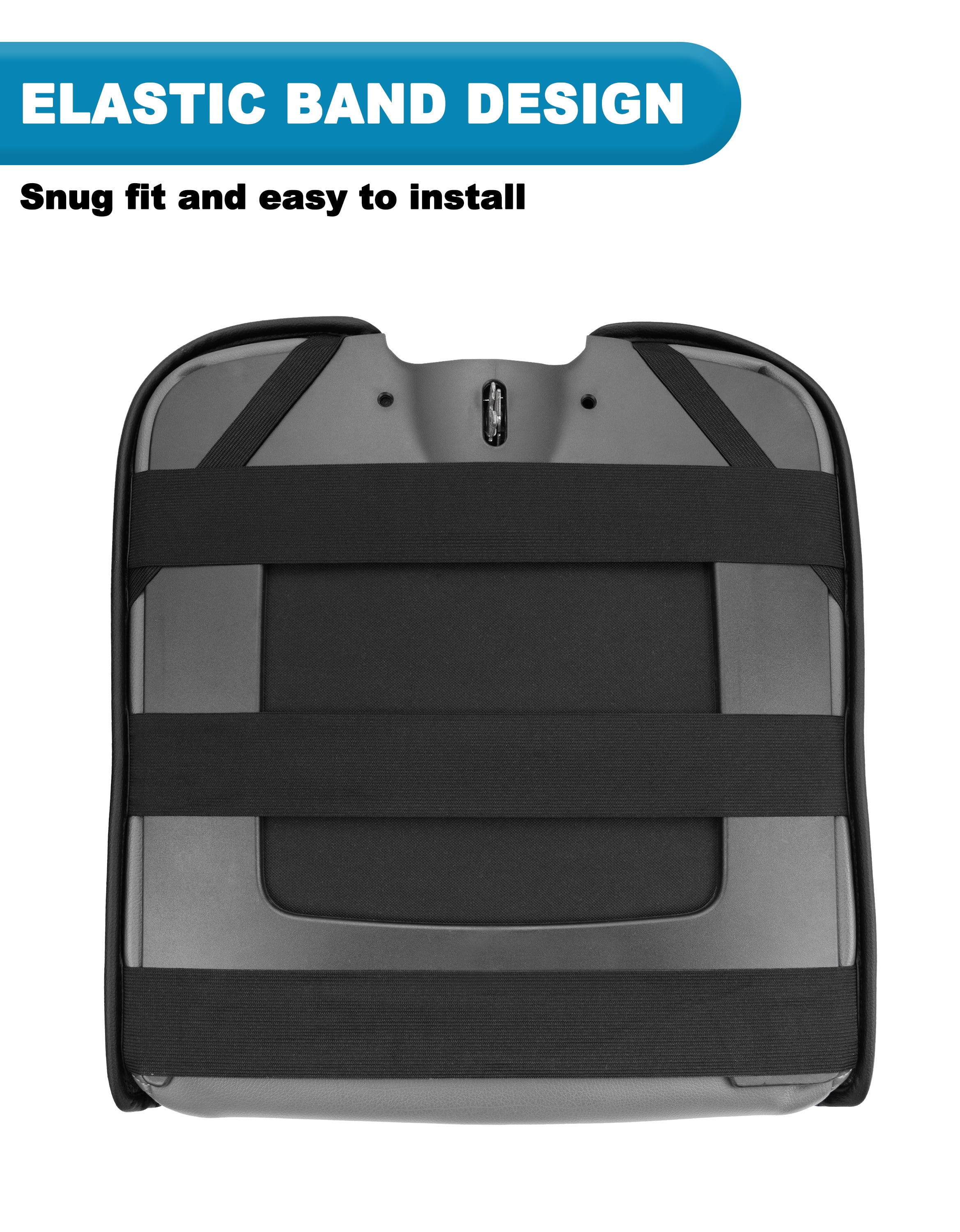 KBH Center Console Cover for Dodge Ram 1500 2013-2018, Ram 2500/3500/1500 Classic Model 2013-2025, Black Leather Middle Console Armrest Cover for Truck Accessories Interiror