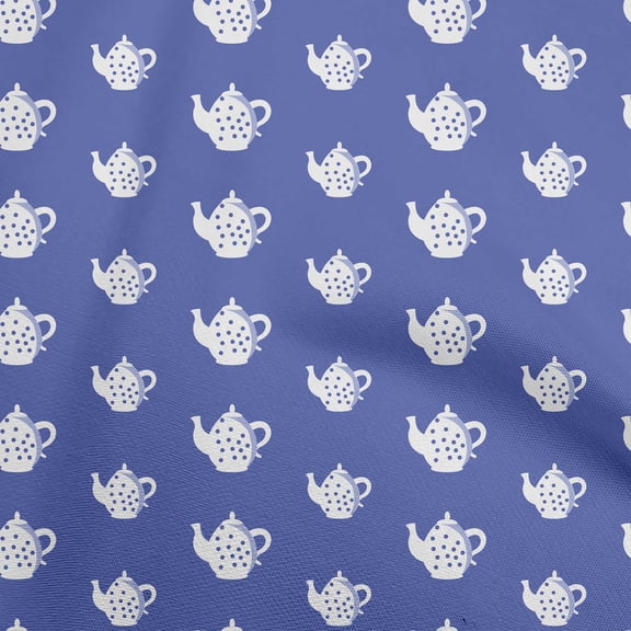 oneOone Polyester Spandex Medium Purple Fabric Tea Kettle Sewing Craft Projects Fabric Prints By Yard 56 Inch Wide-V2