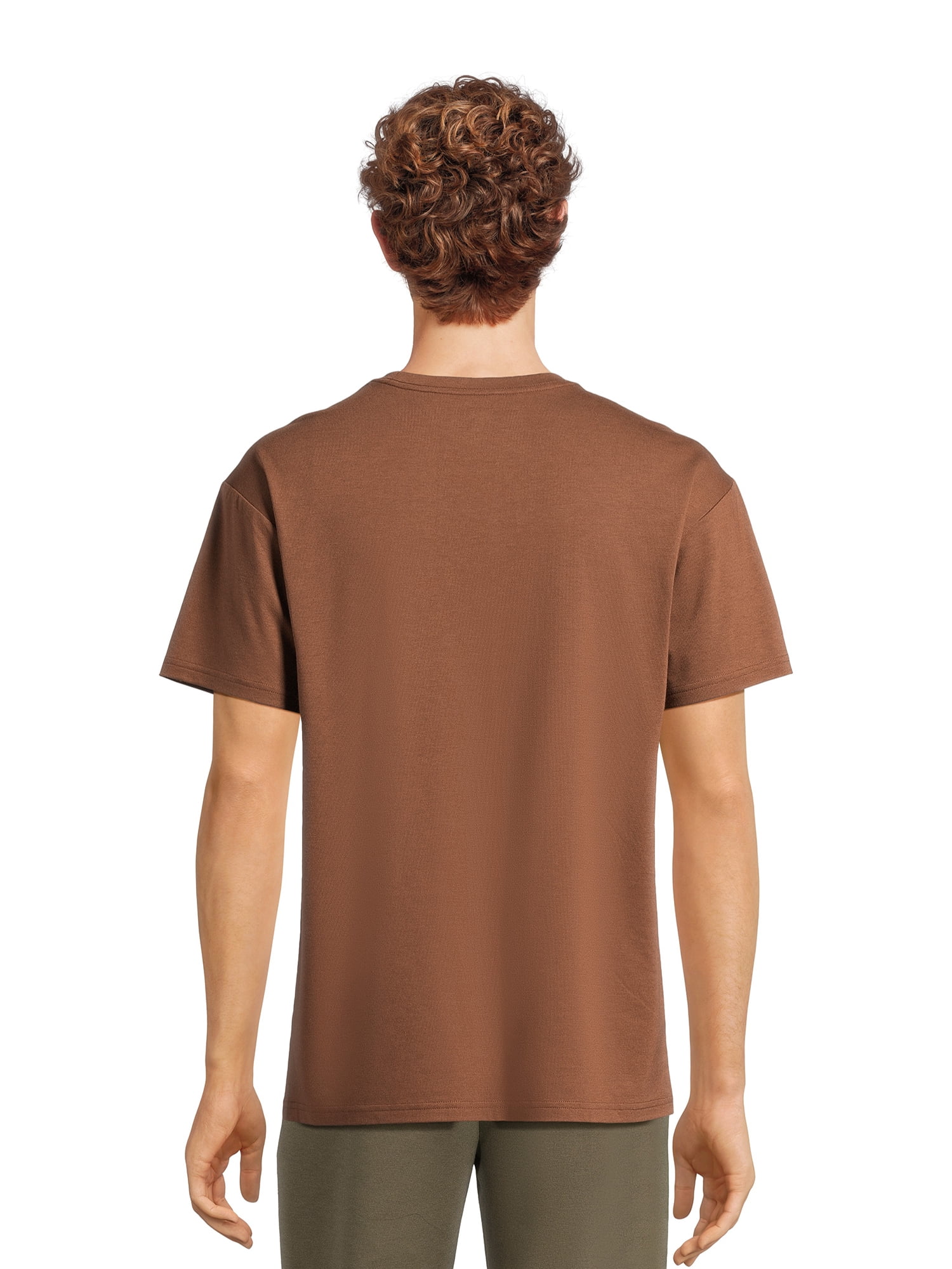 Athletic Works Men's and Big Men's Tri Blend Pocket Tee, Sizes XS-4XLT