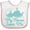 White and Pink, variant on Inktastic Nanna Loves Me Grandchild Whale Boys or Girls Baby Bib