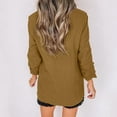 thumbnail image 4 of Blazer Jackets for Women 3/4 Sleeve Summer Fashion Solid Color Open Front Long Elastic Sleeves Suit Loose Outerwear Coats Tops, 4 of 6
