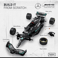 thumbnail image 6 of Formula 1 AMG W14 Model Kit - 1:18 Scale Racing F1 AMG W14 E Performance Model Inspired by Lewis Hamilton & George Russell Building kit, Collectible diecast, 140 Pieces, 6 of 10