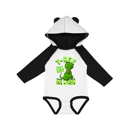 

Inktastic Dinosaur Ice Cream Funny Gift Baby Boy or Baby Girl Long Sleeve Bodysuit