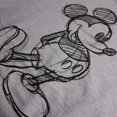 thumbnail image 3 of Disney - Suéter Crop Top de Mickey Mouse Boceto para Mujer (Gris Deportivo), 3 of 3