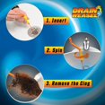 thumbnail image 4 of Herramienta para eliminar obstrucciones de pelo de serpiente Drain Weasel Sink FlexiSnake, 4 of 7