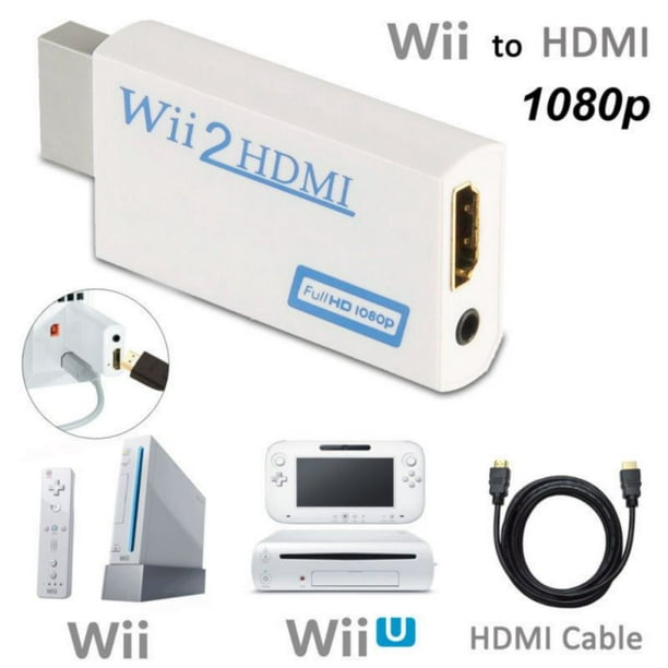 mature Decision leg Wii to Hdmi Converter Output Video Audio Adapter, with 1M HDMI Cable  Wii2HDMI 3.5mm Audio Video Output Supports 720/1080P All Wii Display Modes for  Nintendo - Walmart.com