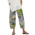thumbnail image 1 of Pantalones capri Medlor Boho 2025 de verano de pierna ancha para mujer, 1 of 5